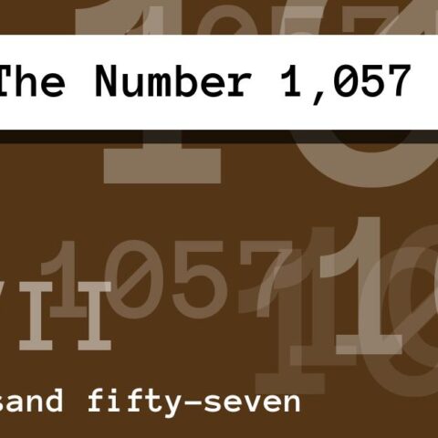 About The Number 1,057