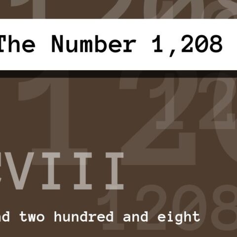 About The Number 1,208