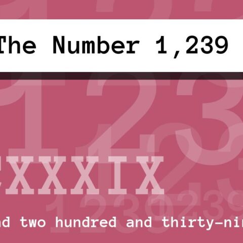 About The Number 1,239