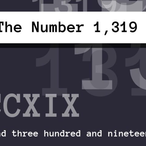 About The Number 1,319