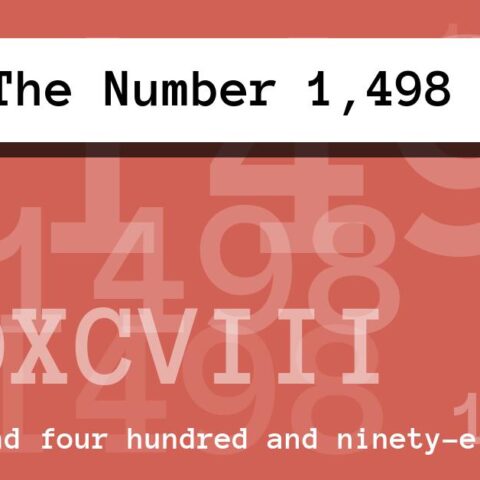 About The Number 1,498