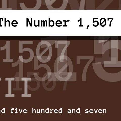About The Number 1,507
