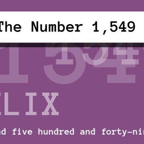 About The Number 1,549