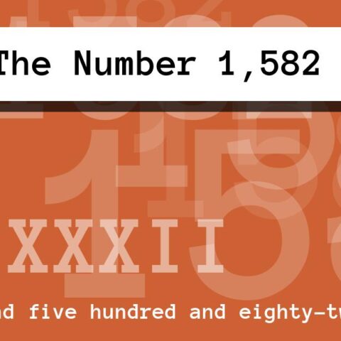 About The Number 1,582