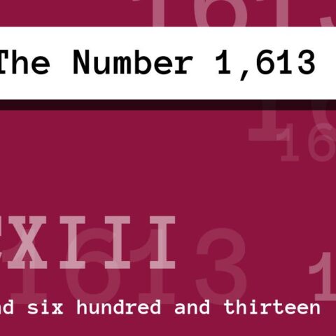 About The Number 1,613
