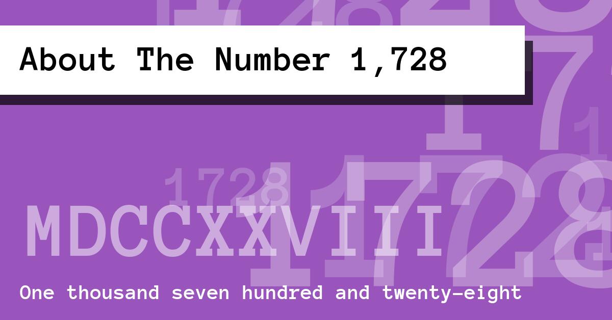 About The Number 1,728