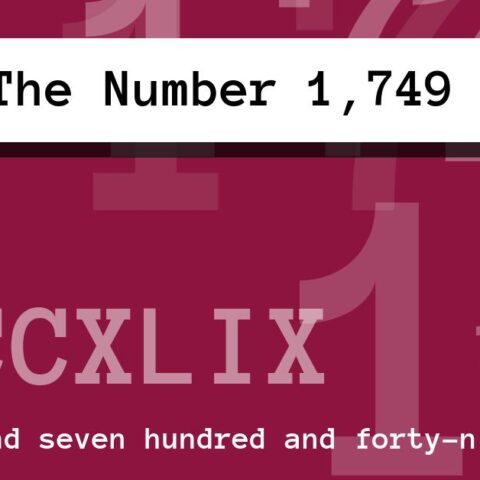 About The Number 1,749