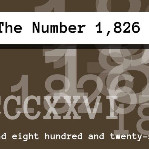 About The Number 1,826