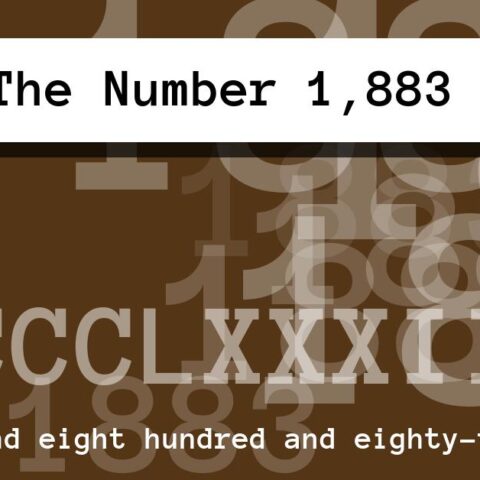 About The Number 1,883