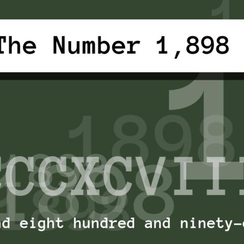 About The Number 1,898