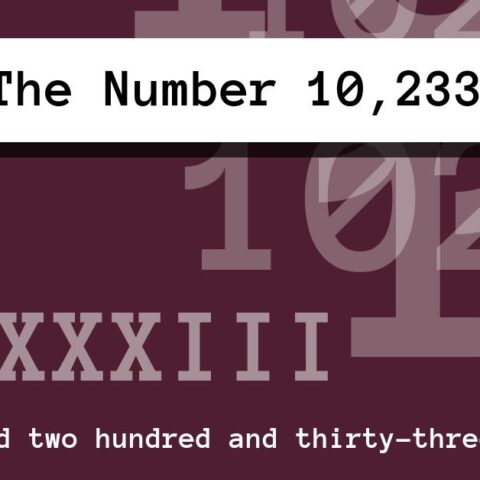 About The Number 10,233
