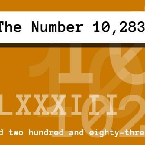 About The Number 10,283