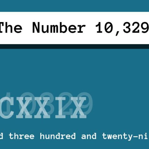 About The Number 10,329