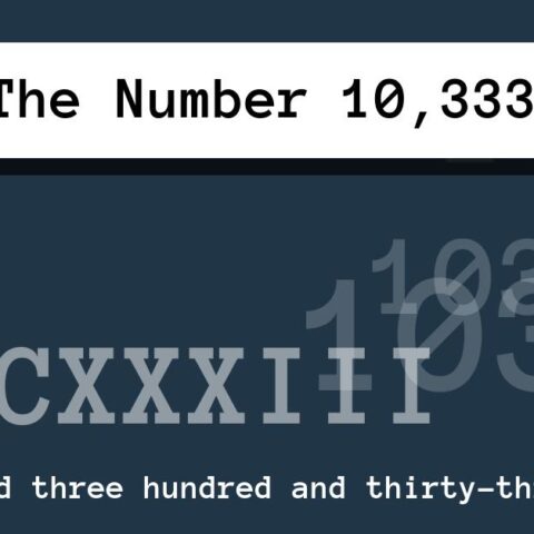 About The Number 10,333