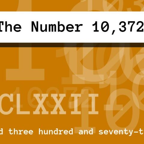 About The Number 10,372