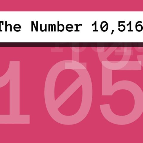 About The Number 10,516