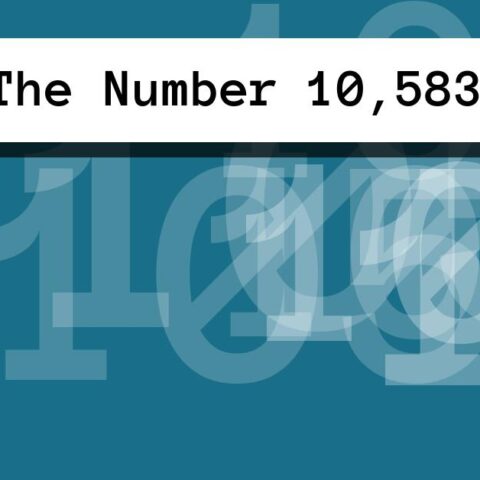 About The Number 10,583
