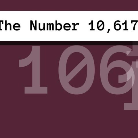 About The Number 10,617