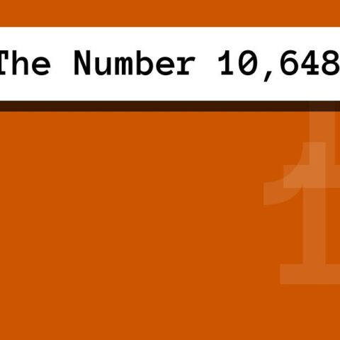 About The Number 10,648