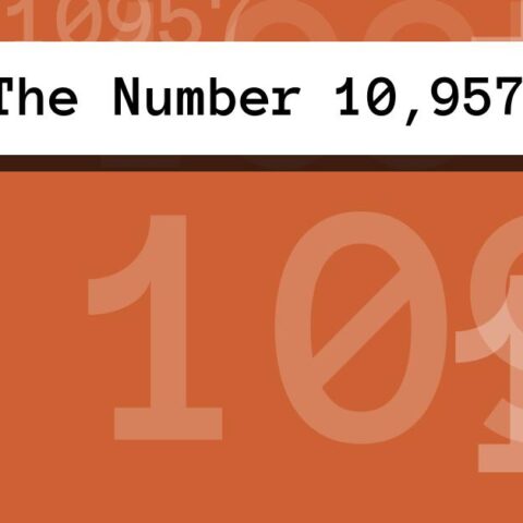 About The Number 10,957