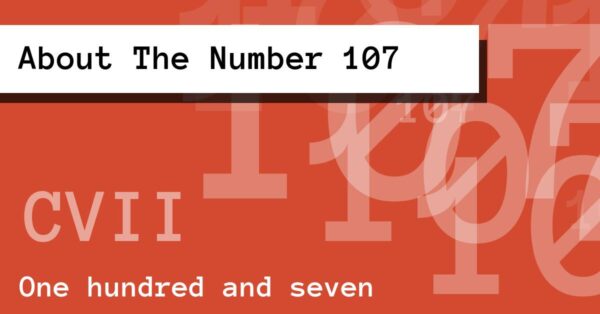 About The Number 107