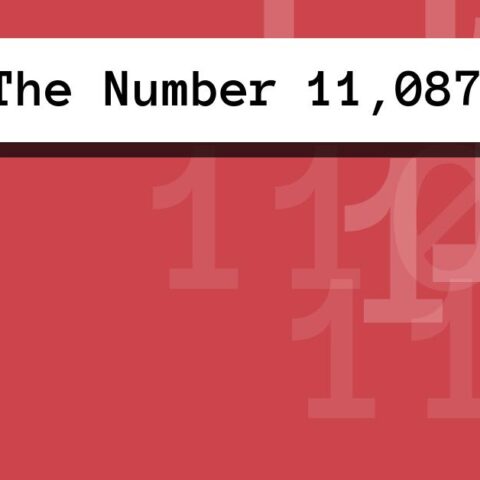About The Number 11,087