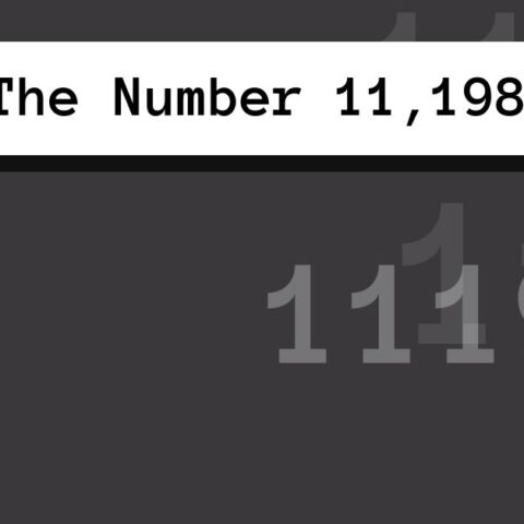 About The Number 11,198