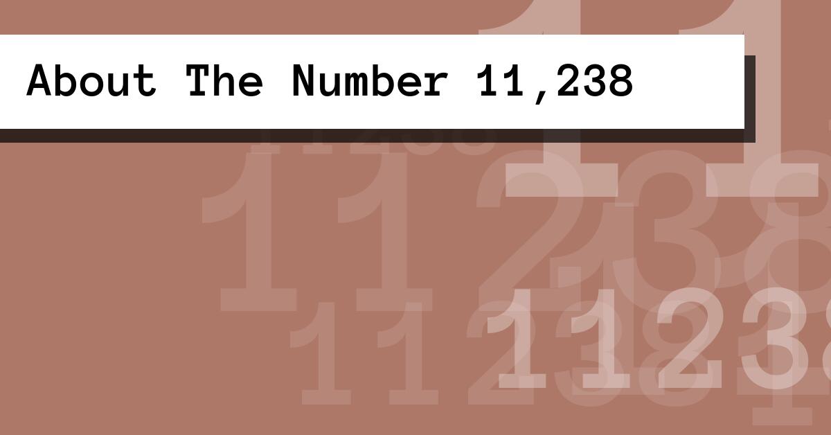 About The Number 11,238