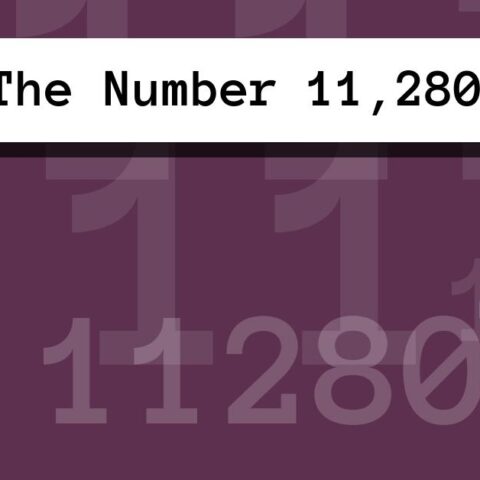 About The Number 11,280