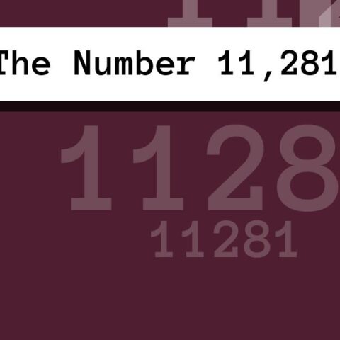 About The Number 11,281