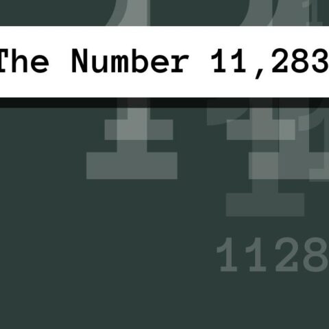 About The Number 11,283