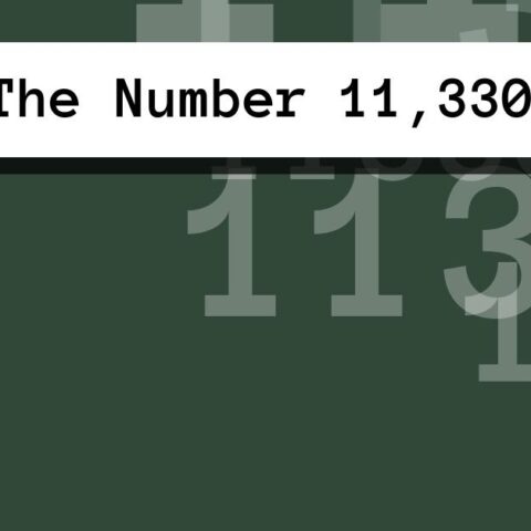 About The Number 11,330