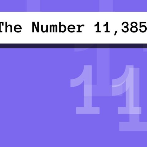 About The Number 11,385