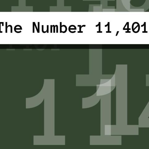 About The Number 11,401