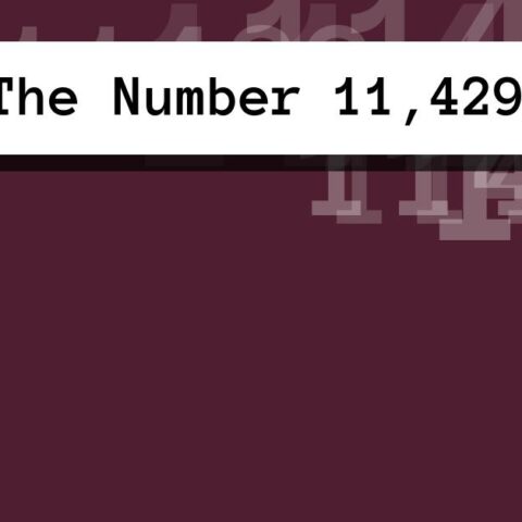 About The Number 11,429