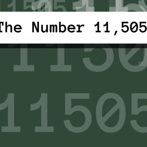 About The Number 11,505