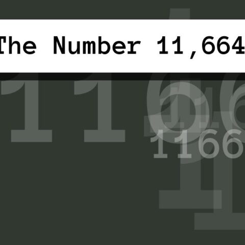About The Number 11,664