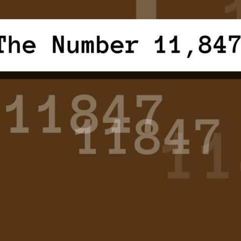 About The Number 11,847
