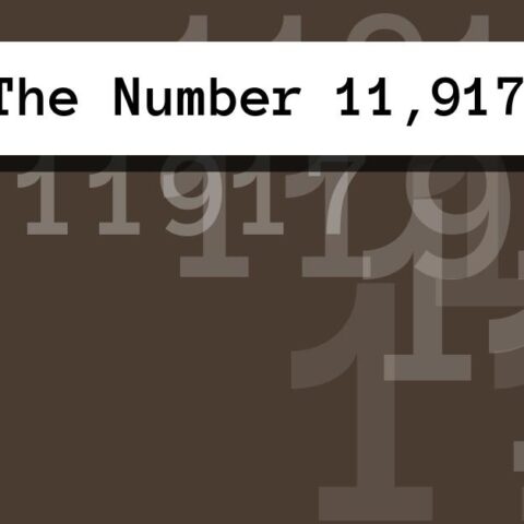 About The Number 11,917