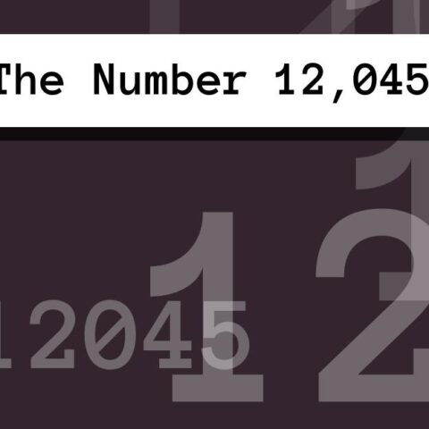 About The Number 12,045