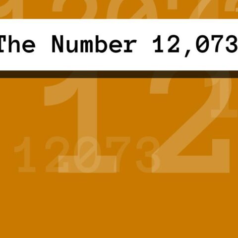 About The Number 12,073