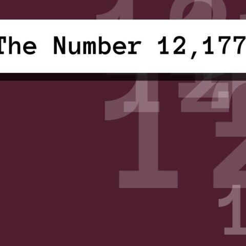 About The Number 12,177