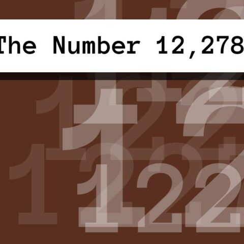 About The Number 12,278
