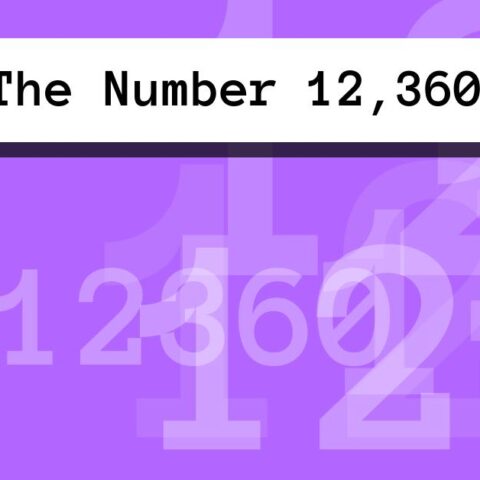 About The Number 12,360