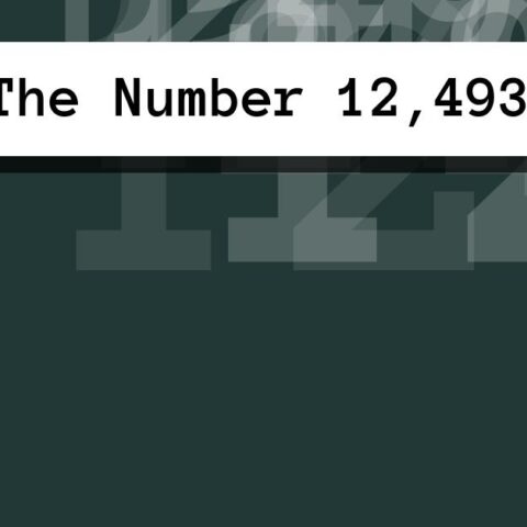 About The Number 12,493