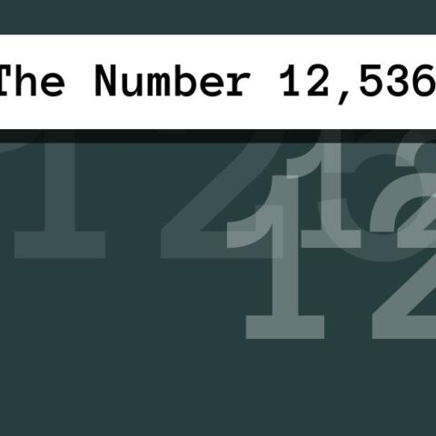 About The Number 12,536
