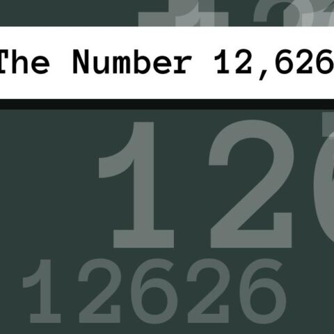 About The Number 12,626