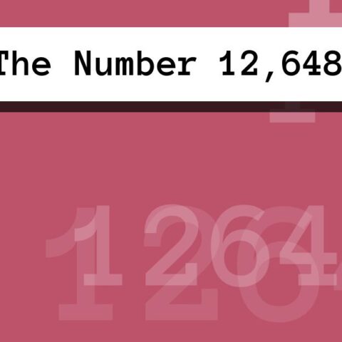 About The Number 12,648
