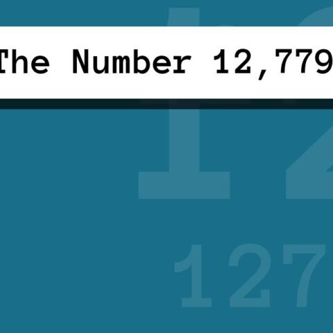 About The Number 12,779