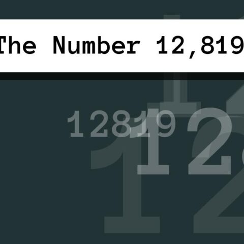 About The Number 12,819